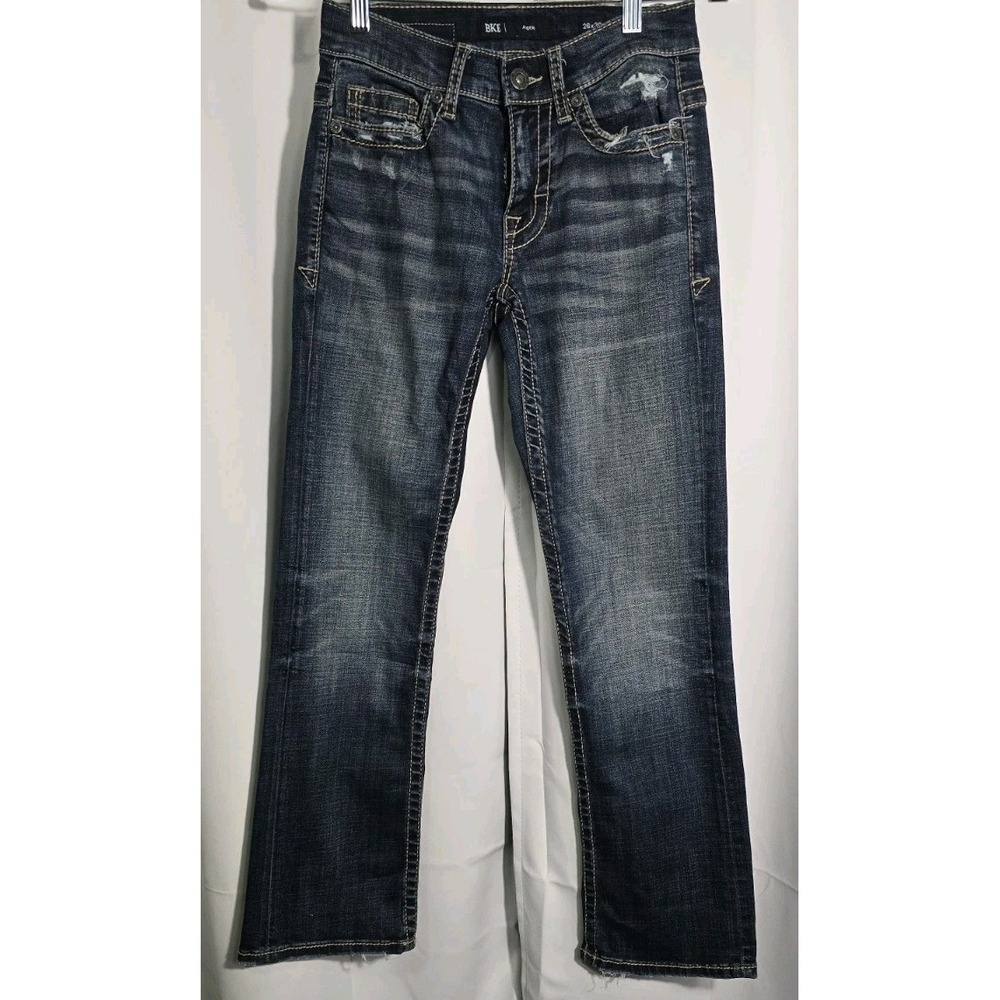 Buckle BKE Aiden Jeans Men's Size 26x30  Blue‎ Denim DISTRESSED